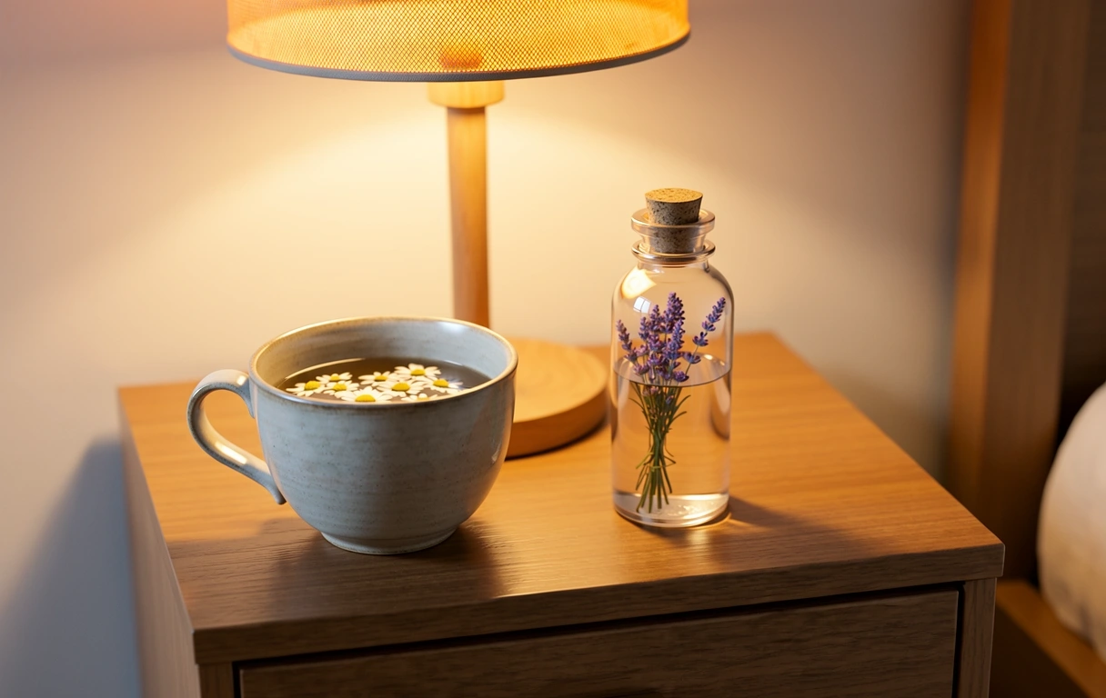 Elementos de relajación nocturna